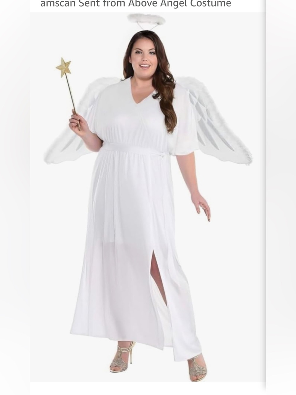 BRAND NEW plus size women heaven angel halloween dress costume size XXL 18-20